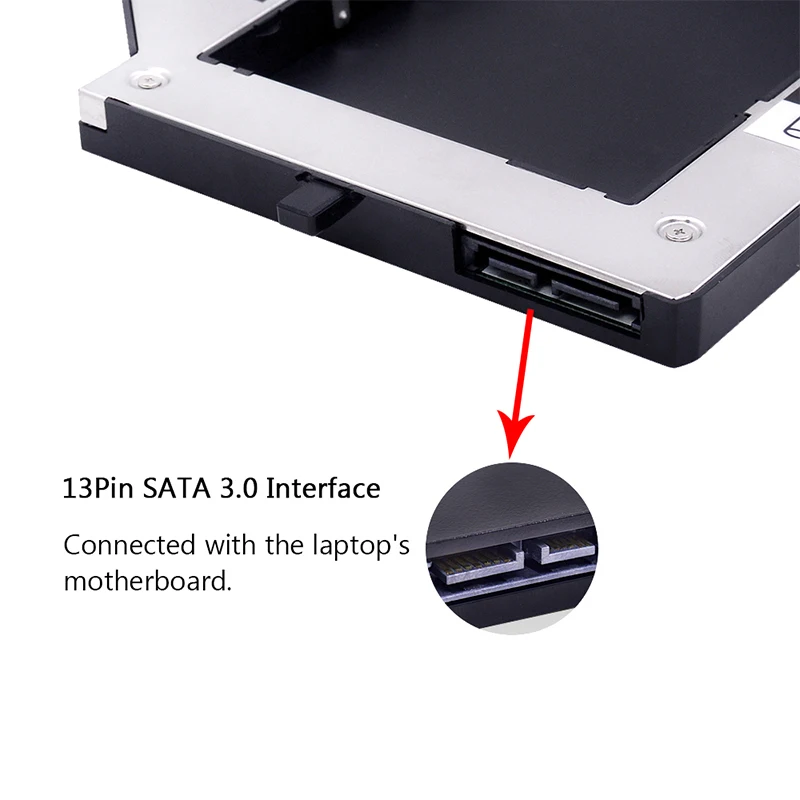 Переходник SATA 3 0 для установки второго жесткого диска 12 7 мм 2 5 дюйма корпус