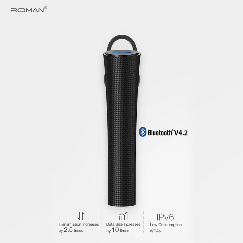 

Roman R555 bluetooth earphone wireless headset Business Handsfree Sport headset with mic