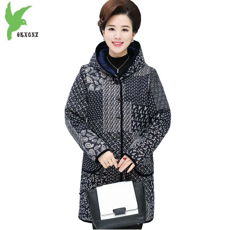 Куртка женская зимняя из хлопка с капюшоном и принтом|cotton jacket|women cotton jackethooded coat |