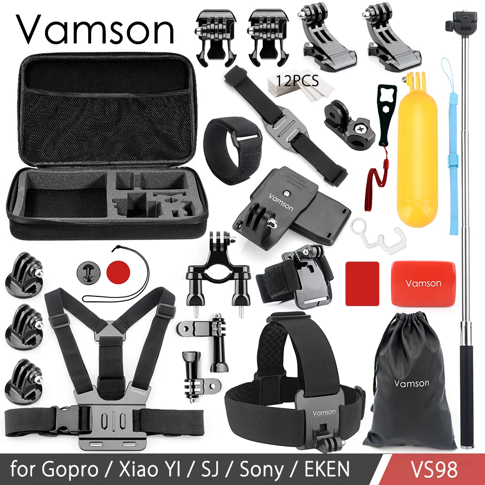 

Vamson for GoPro Hero 6 5 4 Accessories Kit Floating Bobber Monopod Tripod Adapter Mount for SJ4000 for Eken for Yi VS98