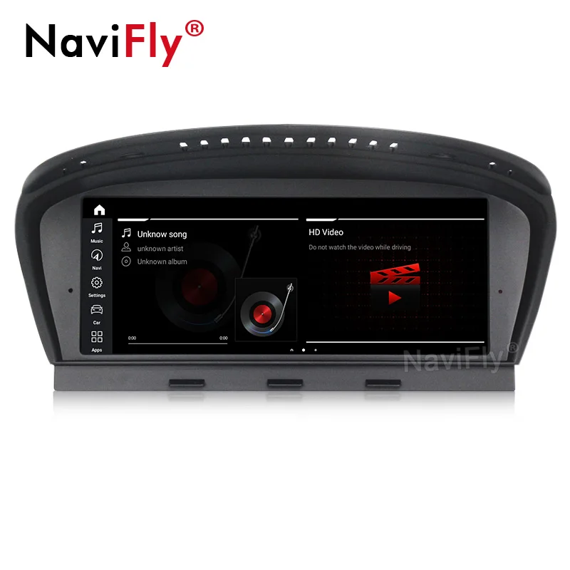 Sale NaviFly 4GB 8 core 4G LTE Android 9.0 car multimedia player for BMW 3 Series E90 E91 E92 5 Series E60 E61 E63 E64 gps navigation 5