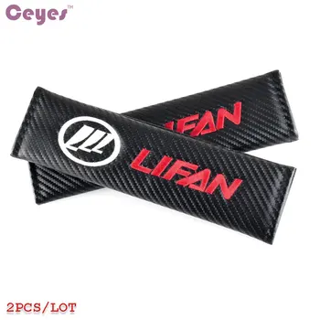 

Ceyes Excellent Seat Belt Cover Car Styling Case For Lifan X60 X50 Solano 520 620 Auto Accessories Carbon Fibre Car-Styling 2pcs