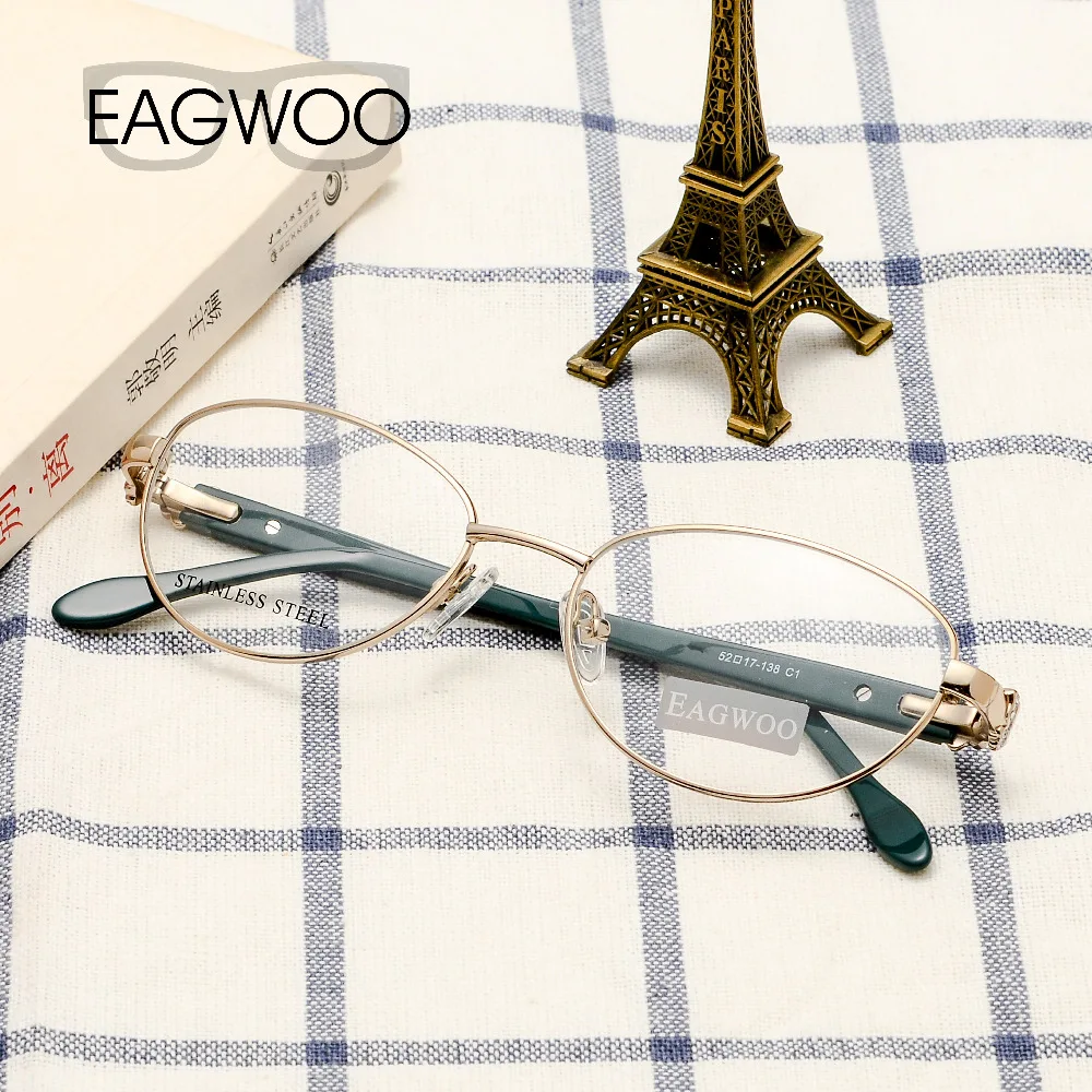 EAGWOO женские очки кошачий глаз разработанные раньше полная оправа для оптических