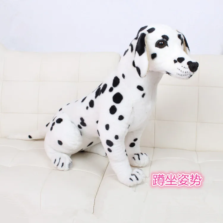 30 см Ультра моделирование далматинец плюшевая собака прекрасный плюшевый щенок кукла украшение комнаты симпатичная детская игрушка детский день рождения хорошее качество