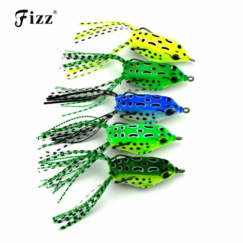 

5.5cm 8.2g Mini Soft Rubber Frog Fishing Lure Crank Baits with Hooks Isca Artificial Fishing Lures Black Fish Killer FO004