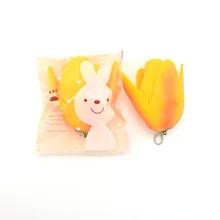 7,5 см Новая Милая фрукт манго Моти мультяшная игрушка-пищалка Kawaii декомпрессионная баллонная цепь ремень детская игрушка Горячая Распродажа