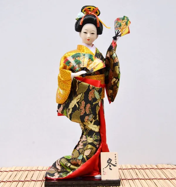 Красивые ручной работы японское кимоно Гейша миниатюры куклы для украшения дома фэн шуй ремесла офисные украшения