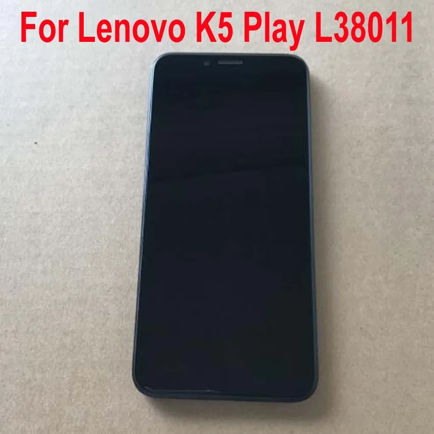

Original Test Working Full LCD Display Touch Panel Screen Digitizer Assembly Sensor with frame For Lenovo K5 Play K5Play L38011