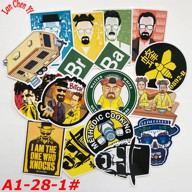 

A1-28# Breaking Bad 16/pcs Stickers Various shapes Creative design Doodle Stickers