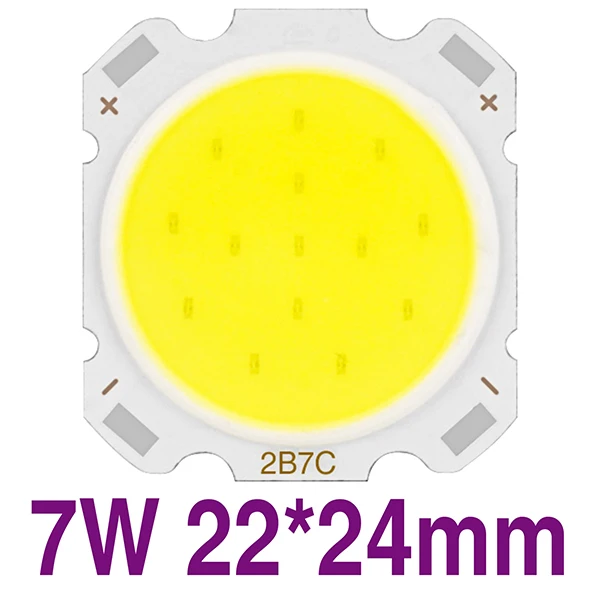 Светодиодный чип COB 15 Вт 12 Вт 10 Вт 7 Вт 5 Вт 3 Вт теплый белый холодный белый Высокая яркость люмен 11 мм 18 мм светодиодный чип-источник для точечного светильника - Испускаемый цвет: 18-7W