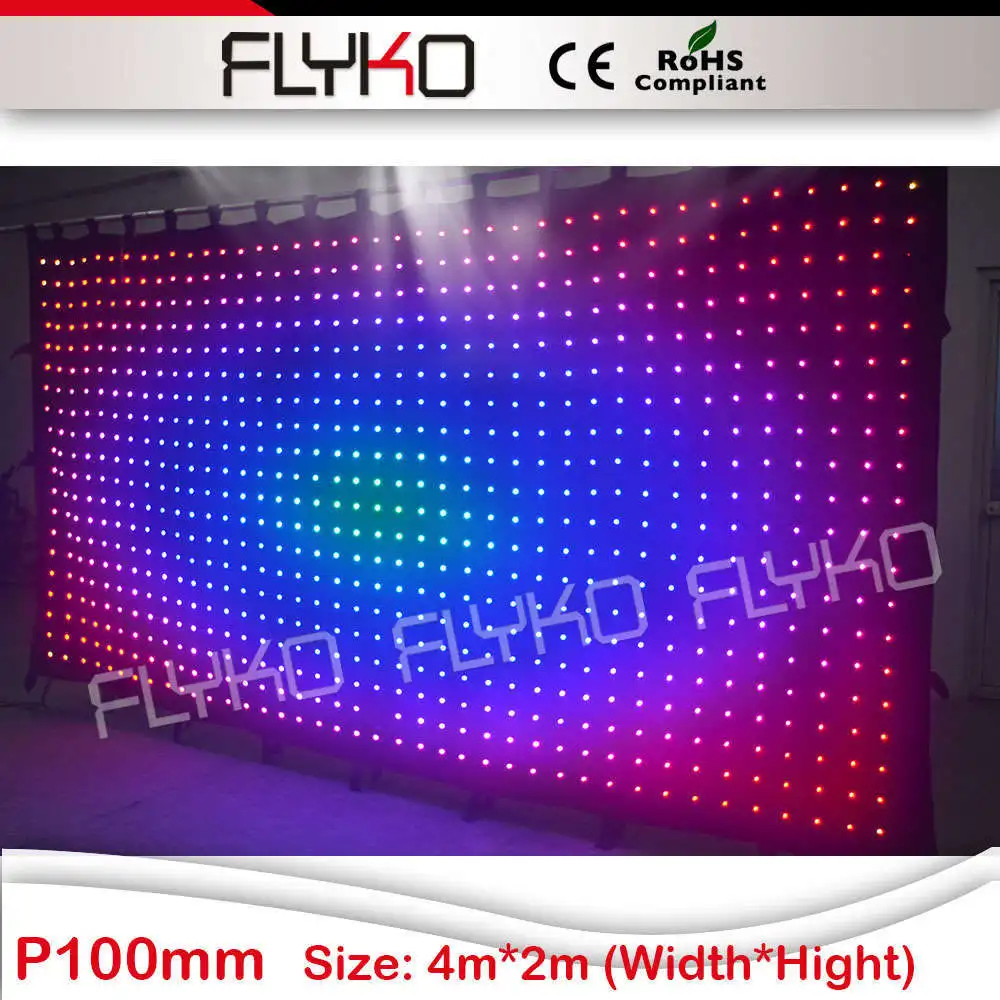 Buy 2x4m stage backdrop with glow led light from