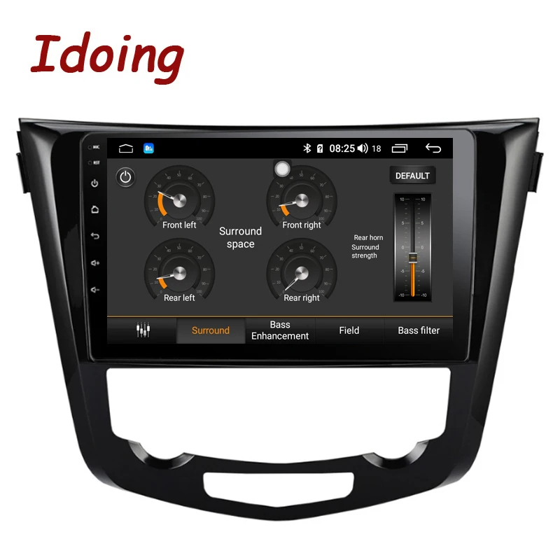 Perfect Idoing 10.2" 2.5D Car Android 8.1 Radio Multimedia Player Fit Nissan X-Trail Qashqai 2014-2017 4G+64G Octa Core GPS Navigation 2
