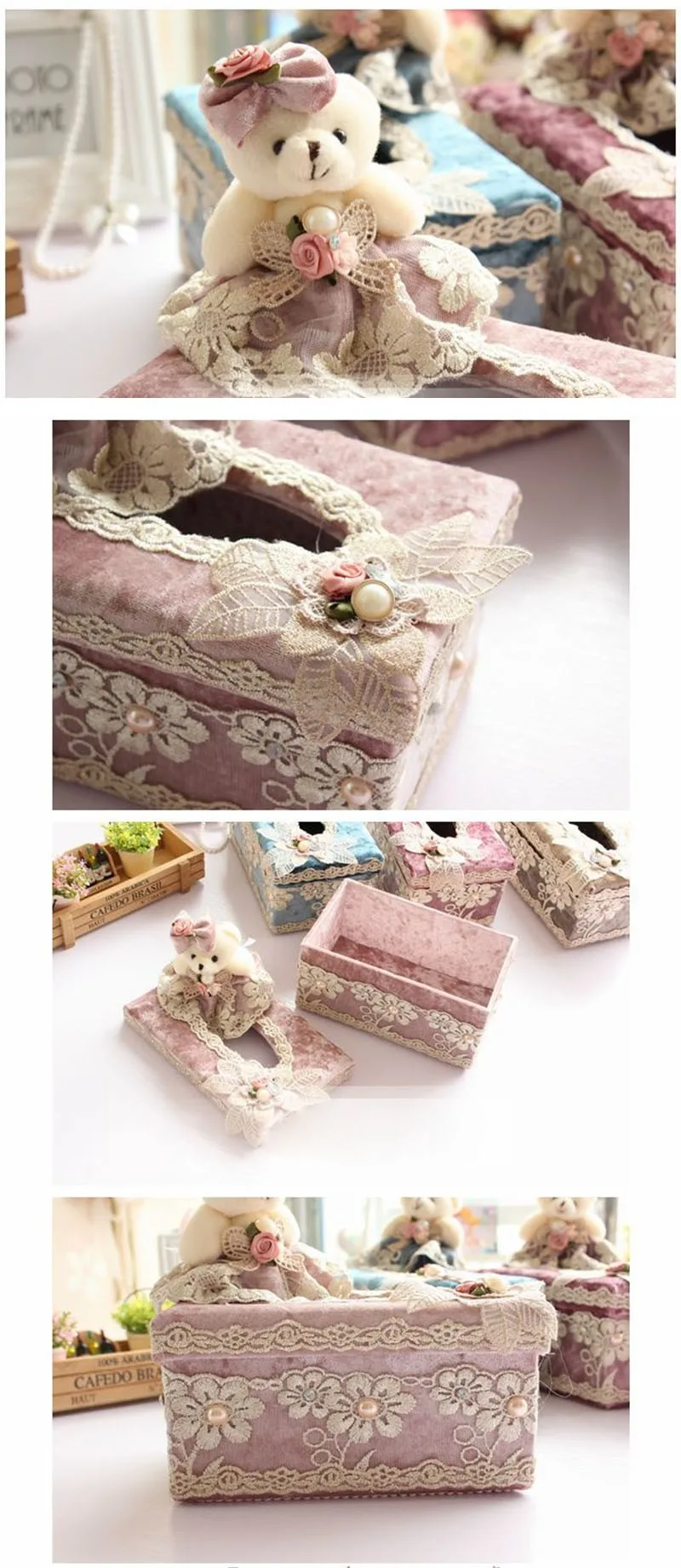 Car-Lace-Tissue-Box-Home-Fashion-Tissue-Boxes-Paper-Pumping-Tissue-Cover-Napkin- Flannelette-Lovely-Bear-Lace-Tissue-Box-HG0011- (16)