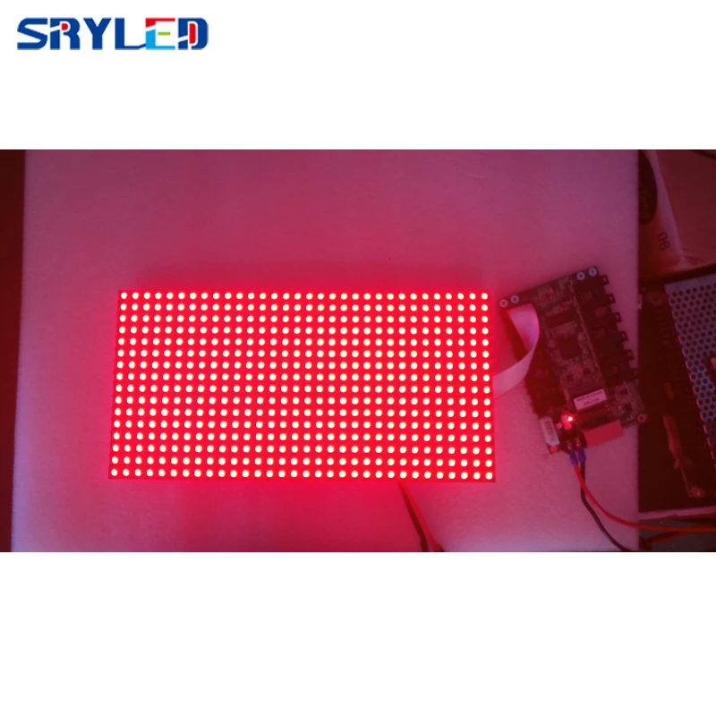 

SRY 32x16 Pixels Full Color SMD3535 Outdoor 10mm LED Module 1/4 Scan P10 LED Display Panel