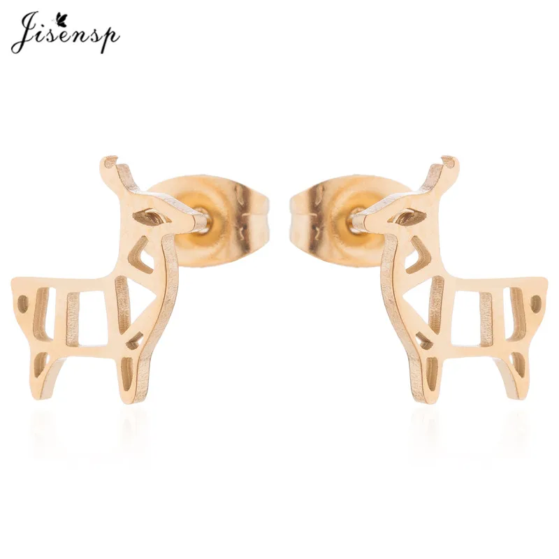 Origami Deer Earrings
