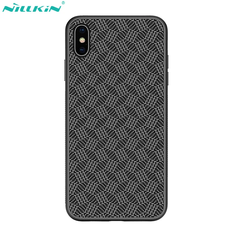 

Nillkin Synthetic Fiber Plaid Case for iPhone X XS Case XR XS Max Cover TPU Frame PC Hard Back Cover Xs Max Xr Phone Shell