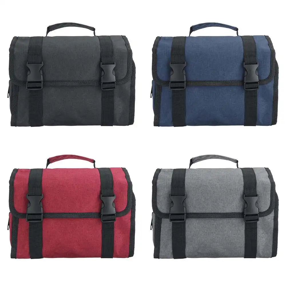 Storage Bags Travel Portable Bag Organizer Cosmetic Zipper Storage Pouch kit Case Accessories Supplies with a hook