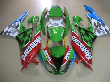 شراء دراجة نارية أجزاء لكاواساكي النينجا ZX6R هدية أطقم 2009 2010 2011 2012 636 Fairings مجموعة 7 هدايا 09 10 11 12 TQ2