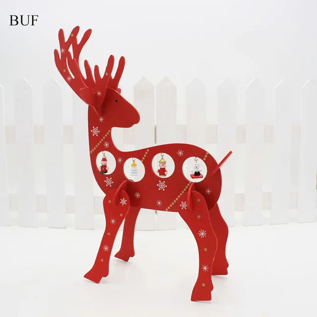 buf diy christmas decoration hanging wooden deer christmas ornaments diy crafts accessories desk adornment - Wooden Deer Christmas Decorations buf diy christmas decoration hanging wooden deer christmas ornaments diy crafts accessories desk adornment - Wooden Deer Christmas Decorations