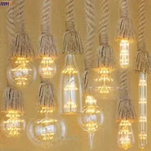 IWHD Bombillas, светильник Эдисона, винтажная лампа, 2 Вт, 220 В, промышленный декор, ампула, лампада, Ретро лампа Эдисона, лампочка Ampul Gloeilamp