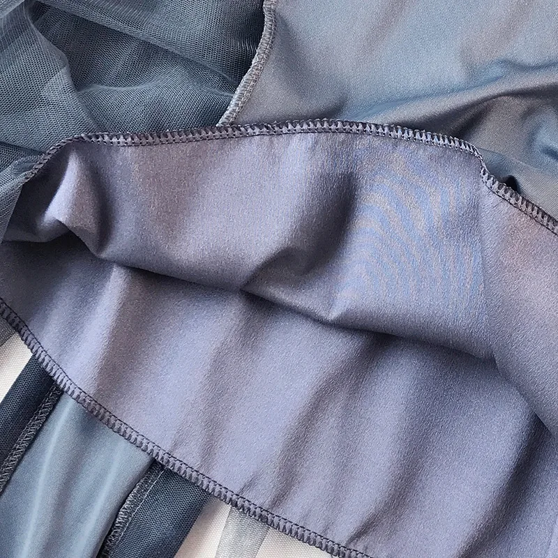 Демисезонный Для женщин сетки Юбки эластичный Высокая Талия галстук бархатная юбка женская плиссированная юбка длинные юбка-пачка Saias AB1273