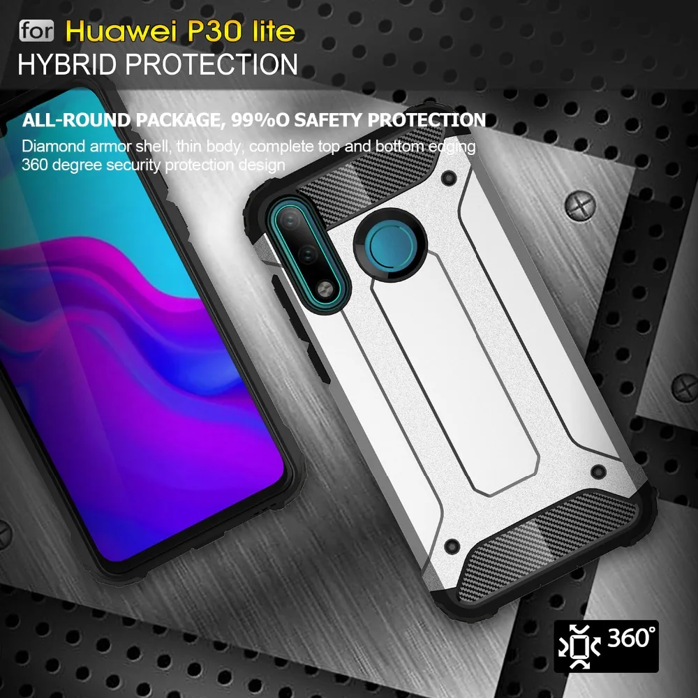 

FastDeng Luxury Strong Resistant Armor Shockproof Phone Case For Huawei P20 lite Robust Hard Impact Back Cover For Mate20 lite