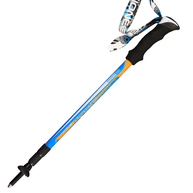 1 pc/pair PIOMEER de viaje al aire libre Camping ultraligero 3 colores Trekking senderismo de fibra de carbono palo Alpenstock Ultrashort Rod