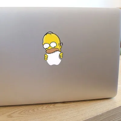 Funny Simpson Dad Bite Fruit Vinyl Decal Pvc Laptop Stickers For Apple  Macbook Pro / Air 13 Inch Laptop Skin Cover Sticker - Laptop Skins -  AliExpress