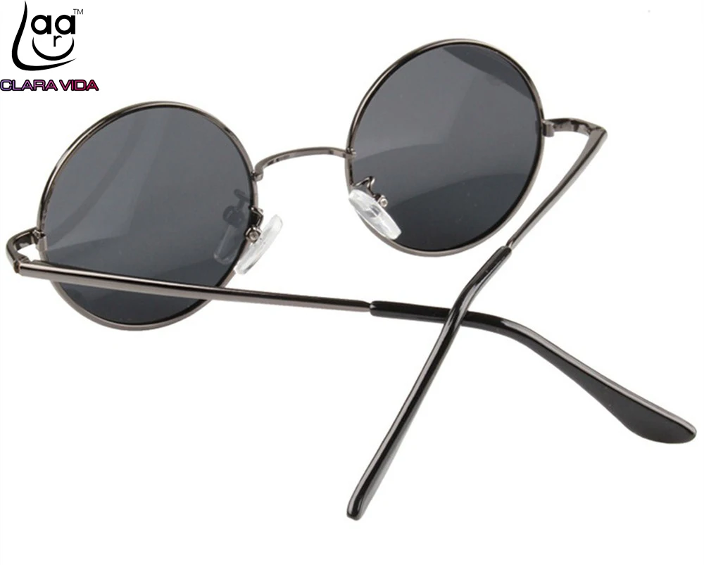 = CLARA VIDA = высококачественные круглые мужские и женские поляризованные солнцезащитные очки из алюминиево-магниевого сплава в стиле ретро TAC усиленный поляризационные солнцезащитные очки