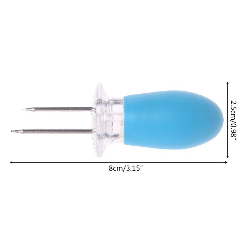 2 шт. безопасный держатель для Кукуруза в початках, шпажки, иглы, вилки, палочки, барбекю, вечерние, ручные инструменты