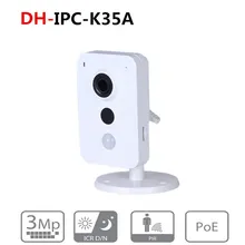 Dahua IPC-K35A 3MP K Серия PoE сетевая камера DC12V PoE IP камера IR Diatance 10 м поддержка sd-карты и Onvif камера безопасности