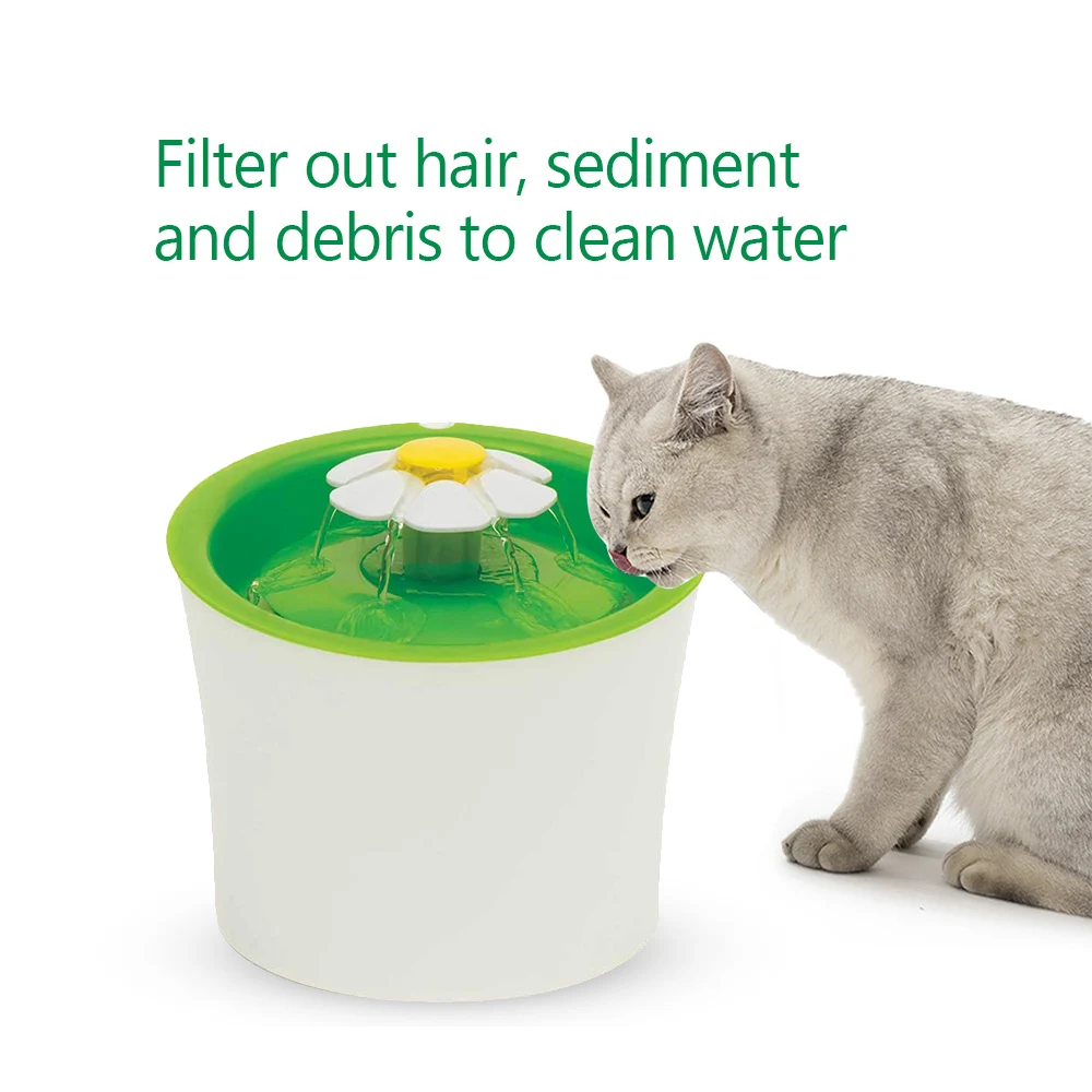 8PCS Cat Water Fountain Filters Cat Water Bowl Replacement Filters for Pet Flower Fountain Cat Water Fountain Accessories