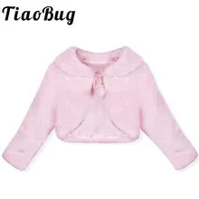 Накидка из искусственного меха для девочек, зимнее платье с цветочным узором для девочек, пальто накидка принцессы на свадьбу, накидка для девочек, палантин, болеро, Детская куртка