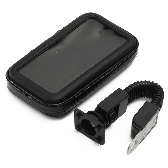 Mofaner Waterproof Motorcycle Phone Bag Mirror Mount Phone GPS Case Bag Pouch Holder For Scooter Bike Motorbike 3.5 To 5.5 Inch