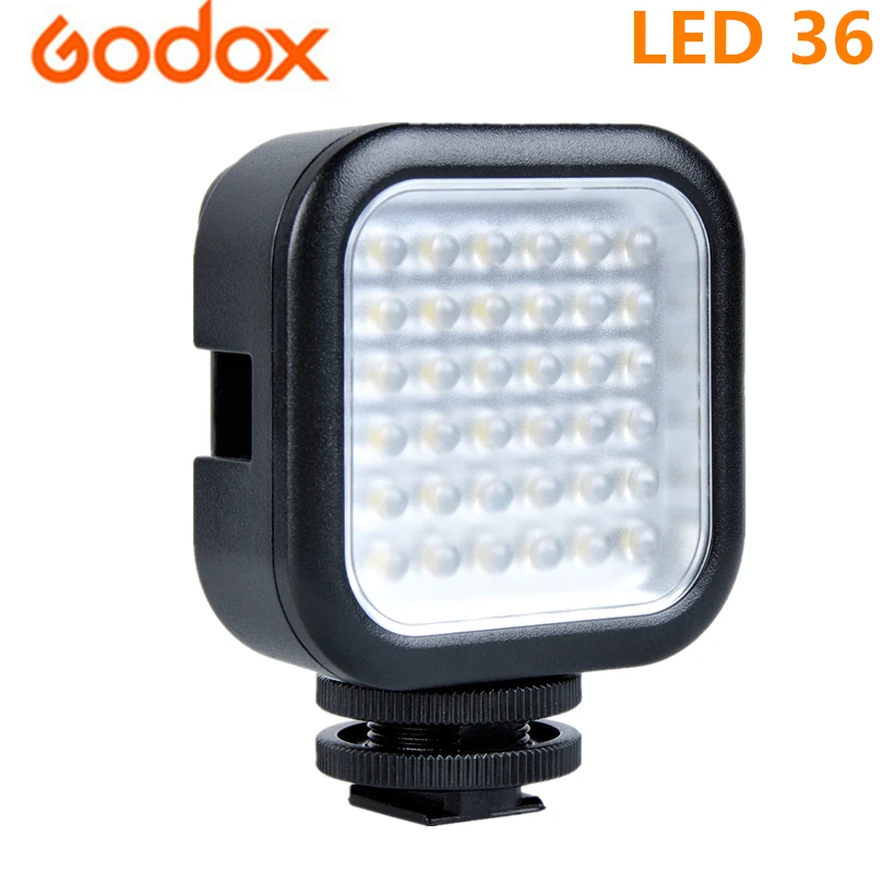 Godox LED-36 фотографическое освещение Светодиодная лампа для цифровой камеры видеокамеры DV DSRL Мини DVR 5500-6500K CCT Godox LED-36 фотографическое освещение Светодиодная лампа для цифровой камеры видеокамеры DV DSRL Мини DVR 5500-6500K CCT