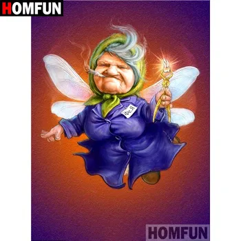 

HOMFUN Full Square/Round Drill 5D DIY Diamond Painting "Cartoon bee" Embroidery Cross Stitch 5D Home Decor Gift A08715