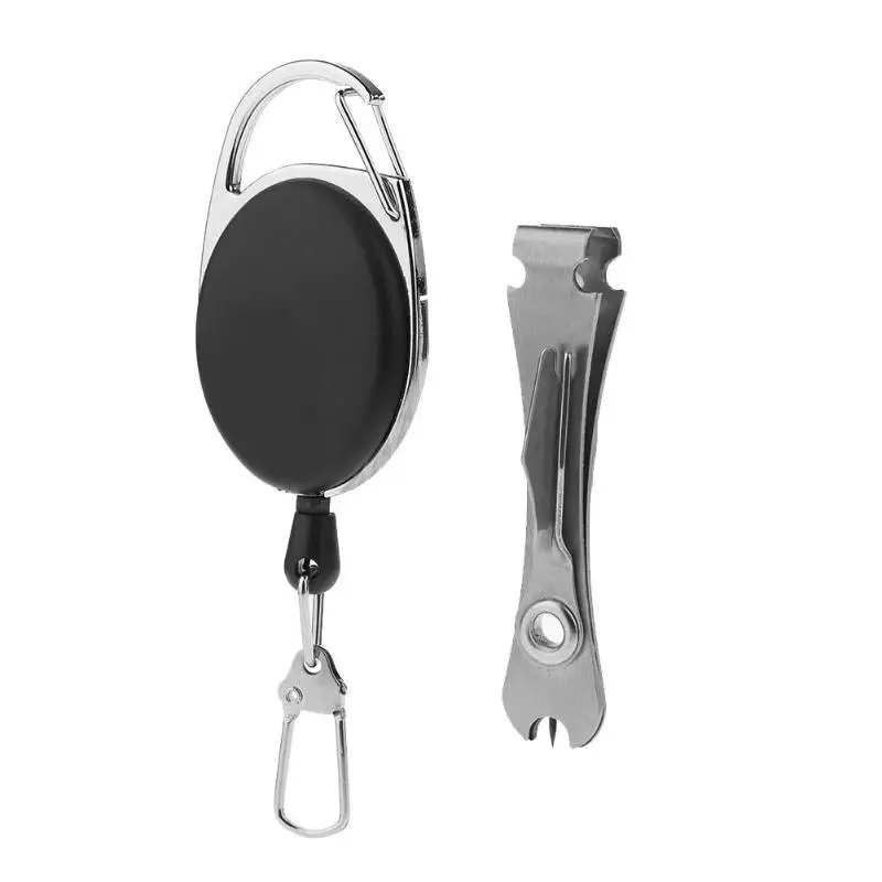 

Quick Knot Tool Fishing Nipper Fly Line Cutter Clippers Tie Fast Nail Knot Tying Tool with Keychain Fishing Tackle