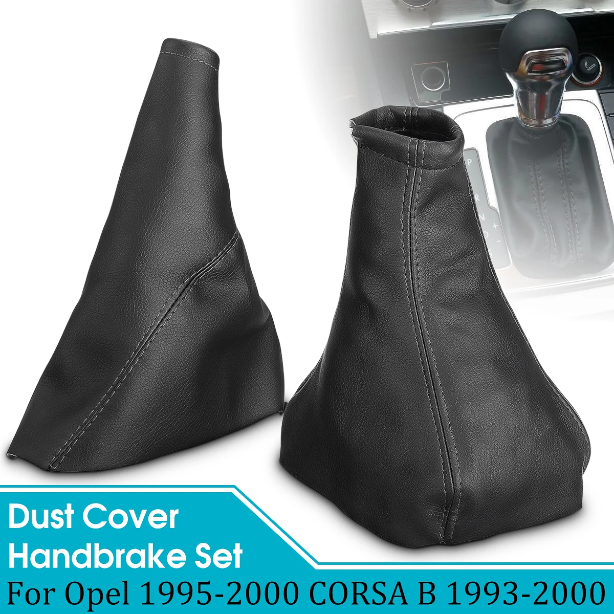 

For Opel /VAUXHALL /CORSA 2001-2006 2 Pcs/Set Black Handbrake Gear Gaiter Dust Cover Set