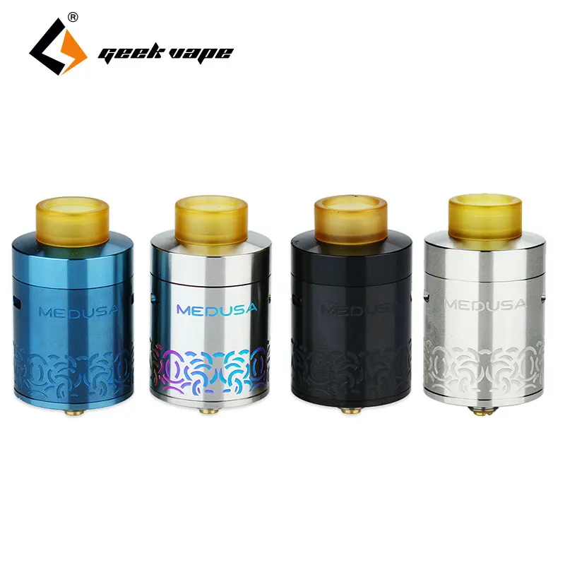 

Clearance GeekVape Medusa Reborn RDTA Tank 3.5ml Tank Easy Refilling and Coil Building with BF Pin for Squonker Mod E-cig Vape