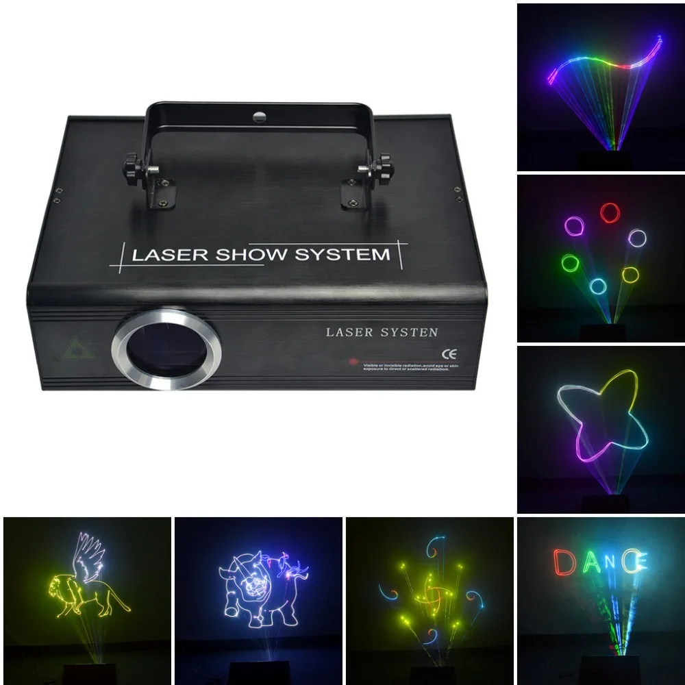 

AUCD ILDA & SD Card Program 24CH DMX 500mW RGB Animation Scan Stage Laser Lighting PRO Disco DJ Show Beams Projector Lights DAF