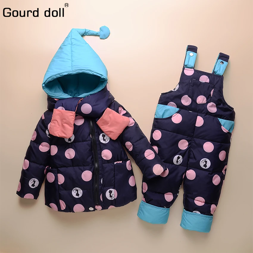 

winter down jacket parka overalls for girls boys coats,90% down jackets children's clothing for snow wear kids outerwear & coats