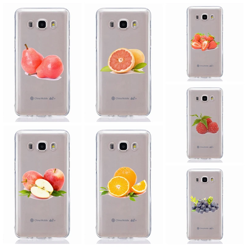 Для Samsung Galaxy A3 A5 2016 2017 A300 A320F A510 A520F TPU цветной мягкий чехол с оранжевым рисунком