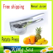 Fantastische Neue Edelstahl Kartoffelstampfer Ricer Püree Obst Gemüse Entsafter Brecher Presse Squeezer Maker Küche Werkzeug