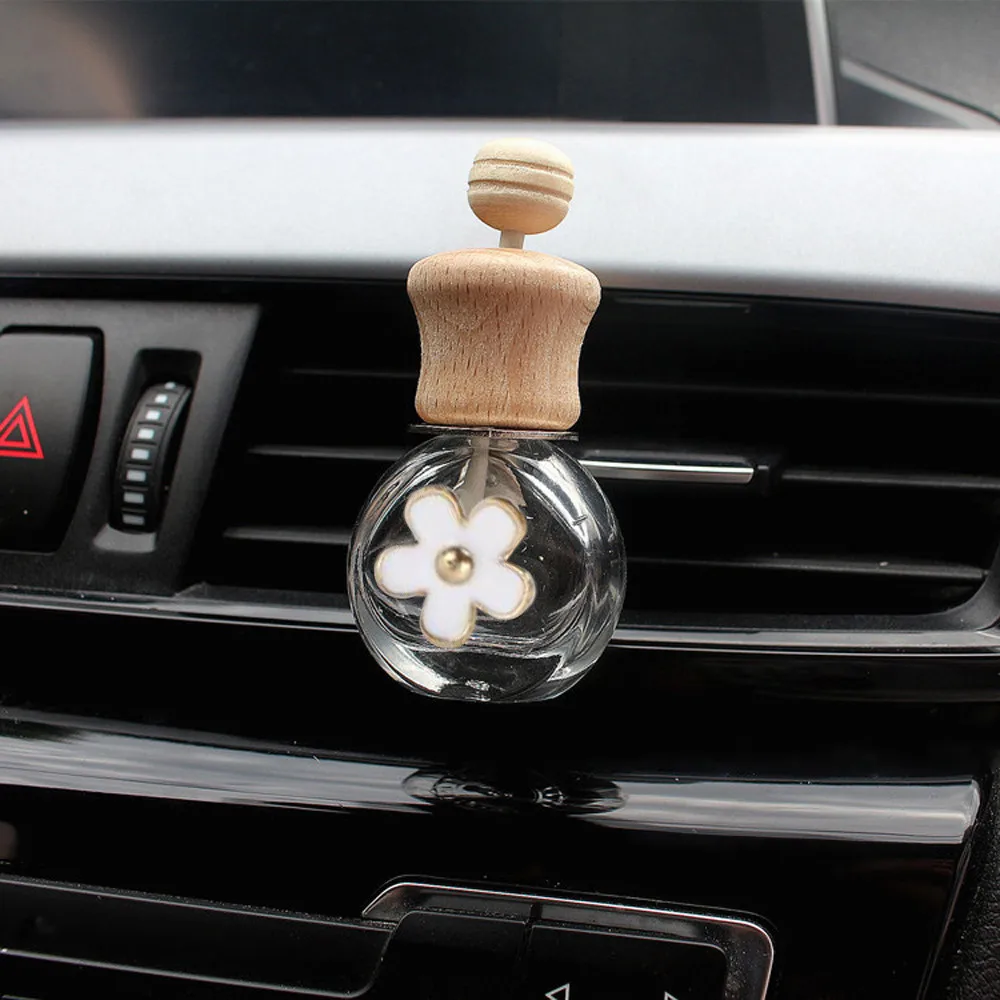 kongyide Car Perfume Bottle Perfume Diffuser Empty Bottle Automobile air conditioner perfume clip Car Decor Air Freshener