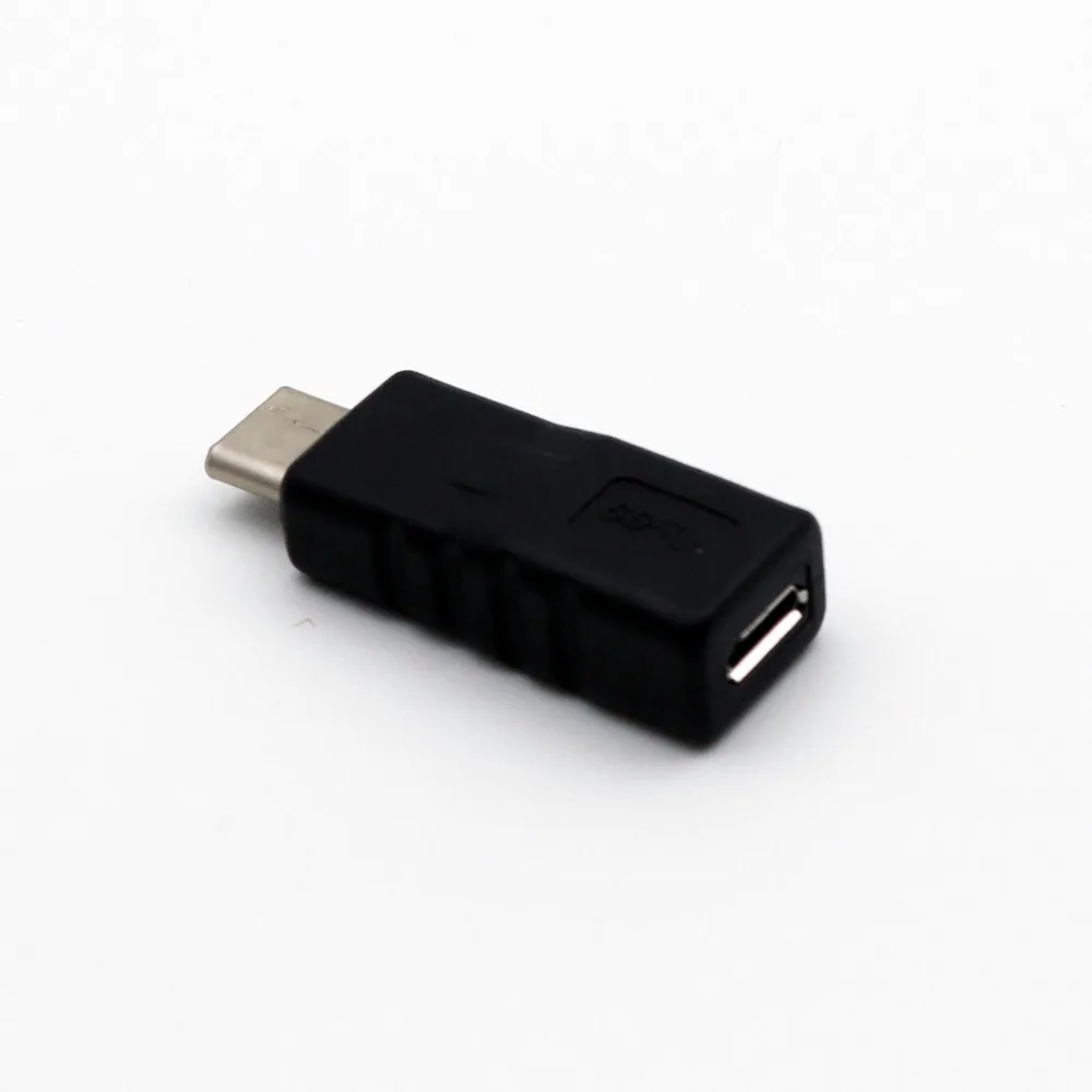 20x Micro USB Женский к USB 3,1 Тип C штекер Разъем данных зарядки адаптер Micro Женский к Тип C Мужской адаптер Черный