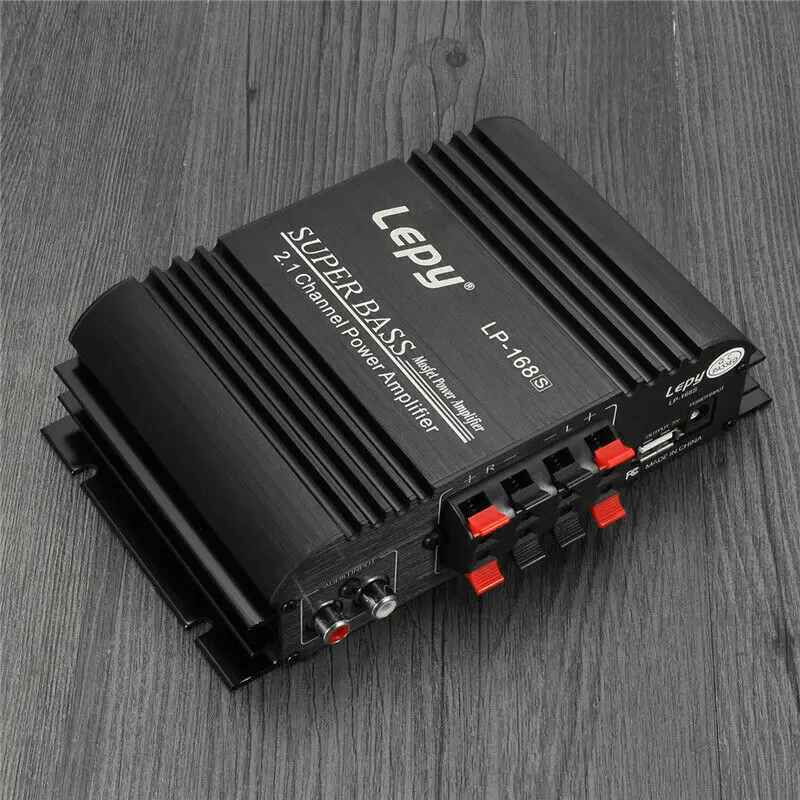 Lepy LP 168S домашний усилитель 2.1CH 2x45 Вт + 68 Выход сабвуфер аудио автомобильный HiFi