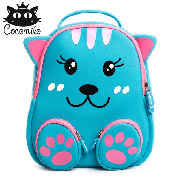 Cocomilo, 3D Мультяшные рюкзаки для мальчиков и девочек, детская школьная сумка, водонепроницаемый рюкзак для детского сада, Детская маленькая сумка, mochila escolar - Цвет: PKZ105
