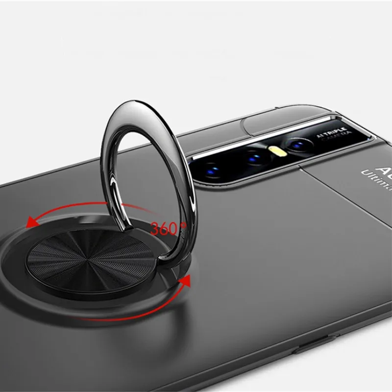 For VIVO V15 Pro Case For VIVO V15 Shell Fashion business With finger ring Magnetism Holder Phone Back Cover VIVO IQOO Coque