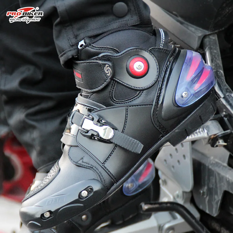 

Motorcycle Boots PRO-BIKER High Ankle Racing boots BIKERS leather race Motocross Motorbike Riding boots Shoes for women men shoe