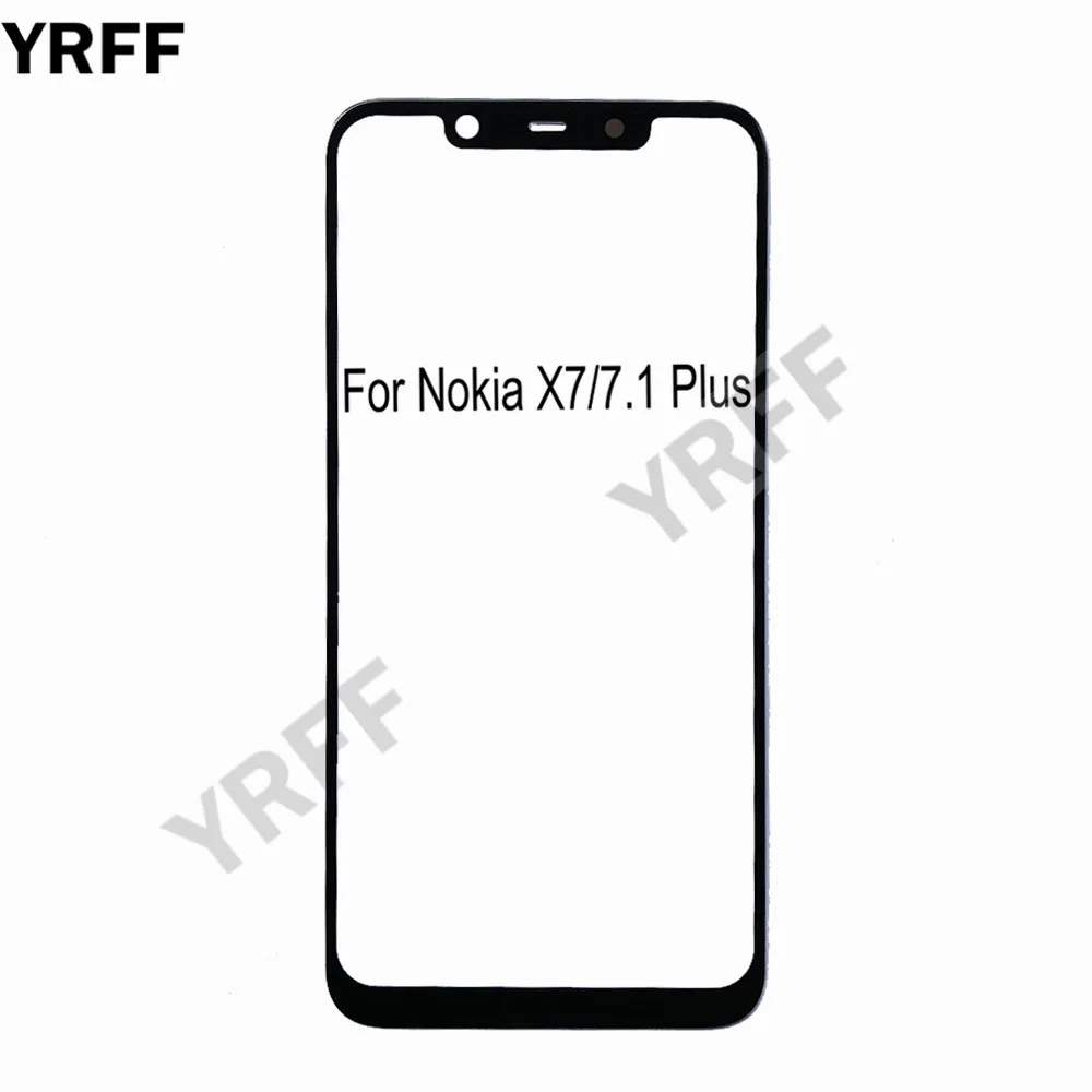(Без сенсорного экрана мобильного телефона) внешнее стекло для Nokia X5 X7 2018 7 1 Plus